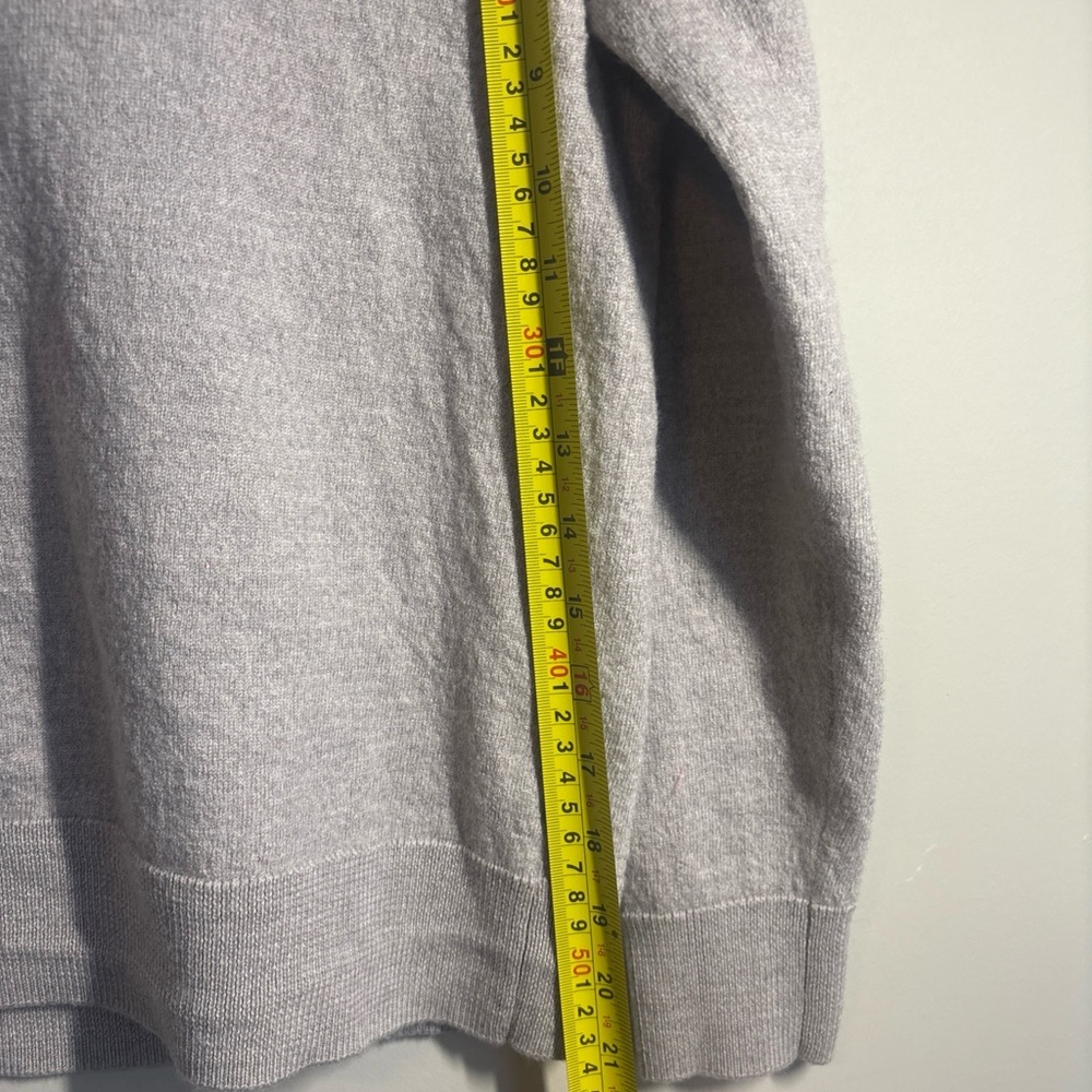 Raffi Grey 100% Extra Fine Merino Wool Bronson Sweater  Size L-M - Picture 5 of 6